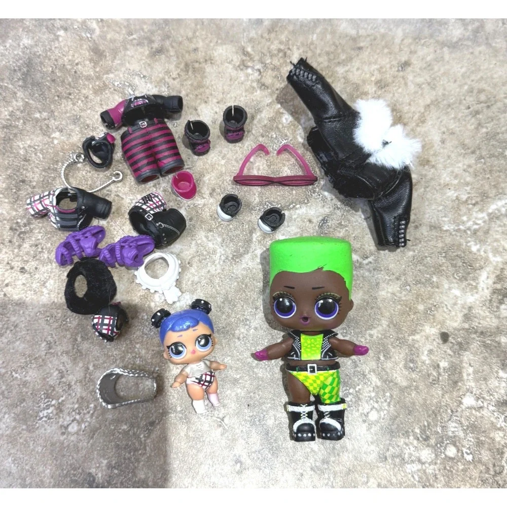 LOL‎ Surprise Dolls Lot OMG and Tot With Clothes Accessories Y2K Punk Style